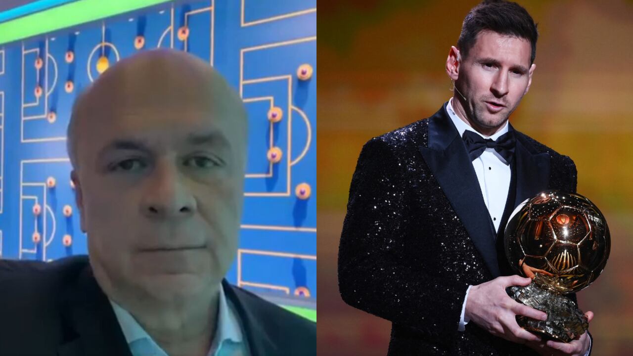 El periodista colombiano se mostró inconforme ante el premio otorgado a Messi.