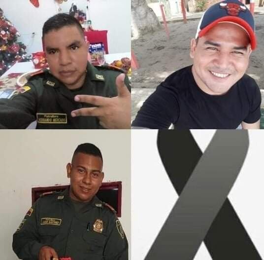 Policías asesinados en Pailitas, Cesar.