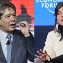 La ministra de Minas, Irene Vélez, y el presidente de la ANDI, Bruce Mac Master.