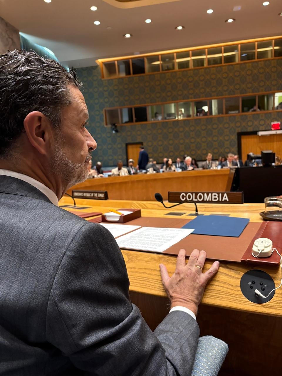 Omar Bula ante el Consejo de Seguridad de la ONU.