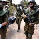 Panorama en Kfar Aza, sur de Israel tras ataque de Hamás.