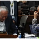 Guillermo Alfonso Jaramillo, ministro de Salud, e Iván Velásquez, ministro de Defensa.