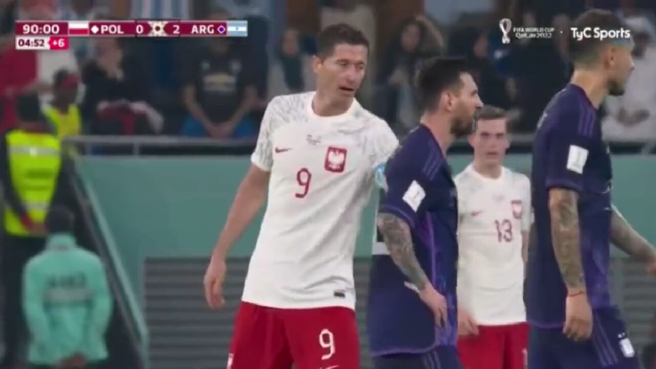 Lionel Messi dejó plantado a Robert Lewandowski en el Mundial de Qatar 2022.