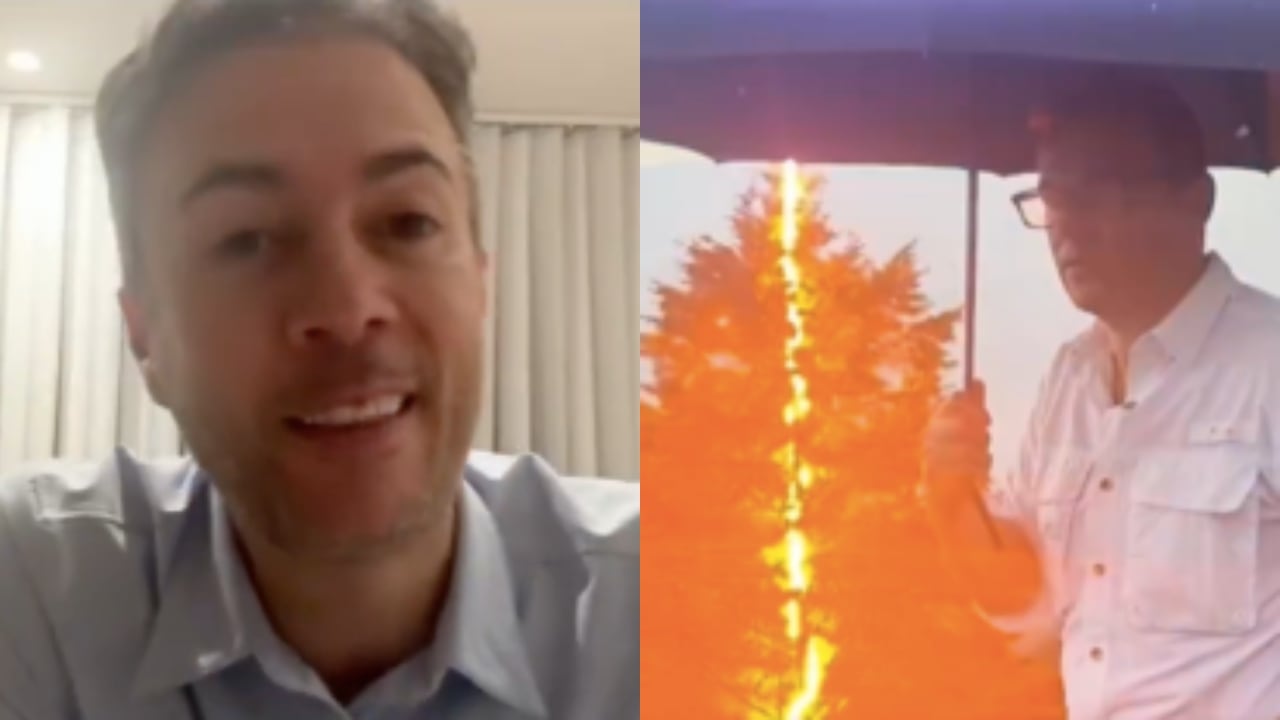 De izquierda a derecha: Daniel Quintero y Juan Diego Alvira.