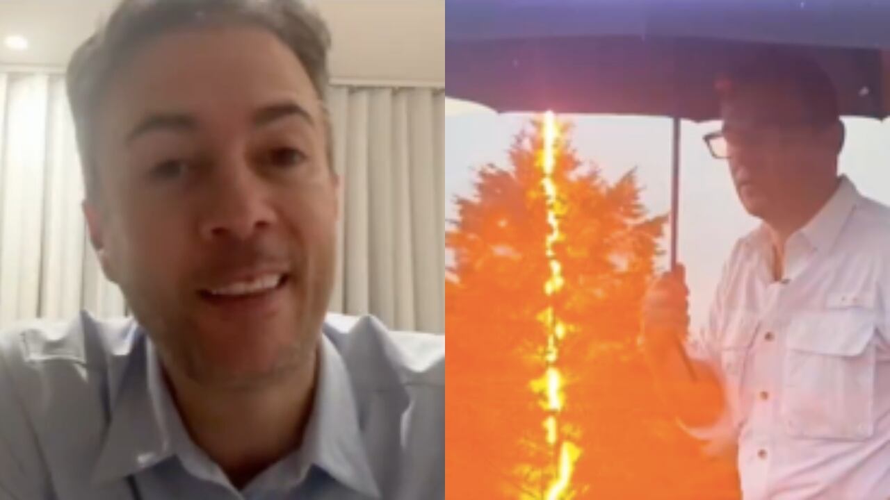 De izquierda a derecha: Daniel Quintero y Juan Diego Alvira.