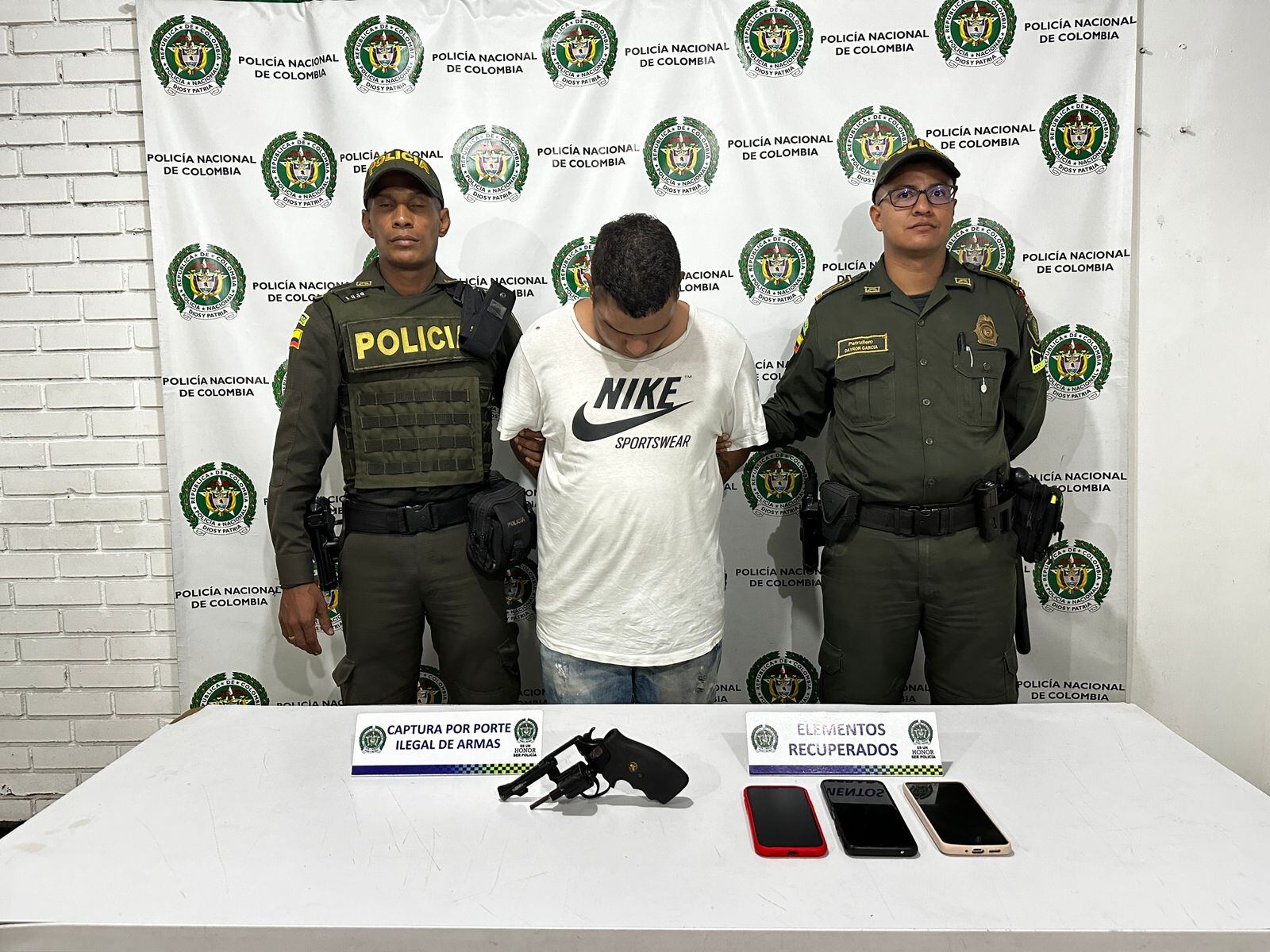 Capturado por hurto.