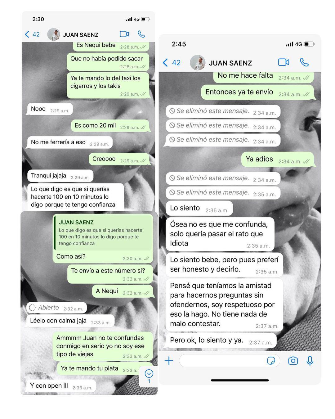 Señalamientos contra Juan Pablo Sáenz