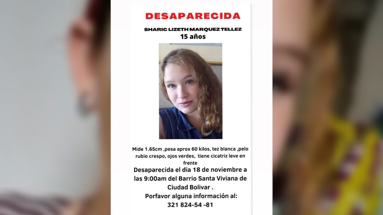 Sharic Lizeth Márquez Téllez, de 15 años