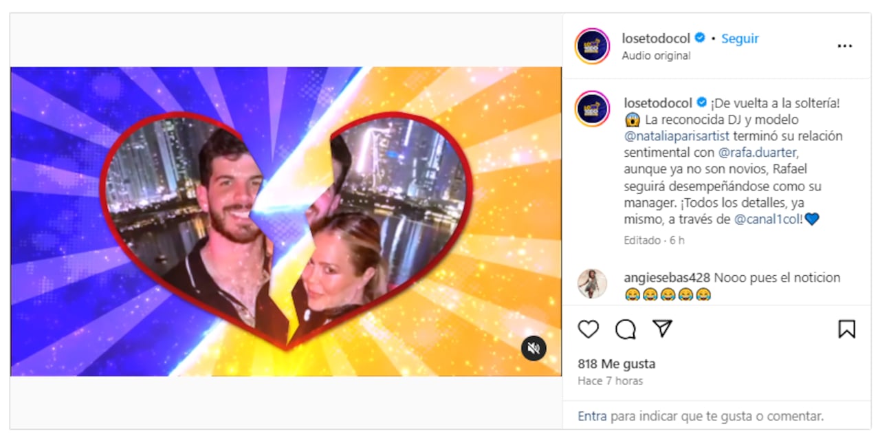 Foto: Instagram @losetodocol