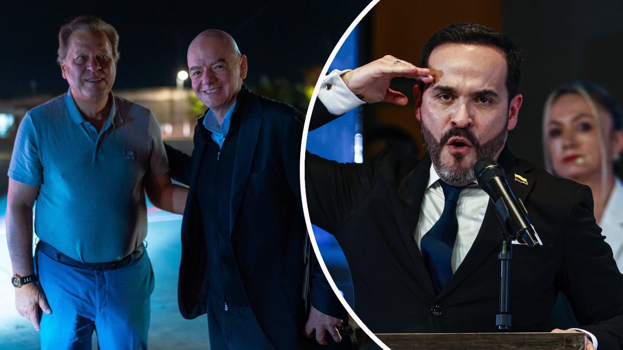 Gianni Infantino llegó a la ciudad de Cali por invitación de Abelardo De La Espriella y Ramón Jesurún.