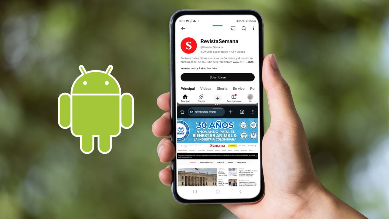 Ejecutar dos apps en paralelo es posible con la pantalla dividida de Android.