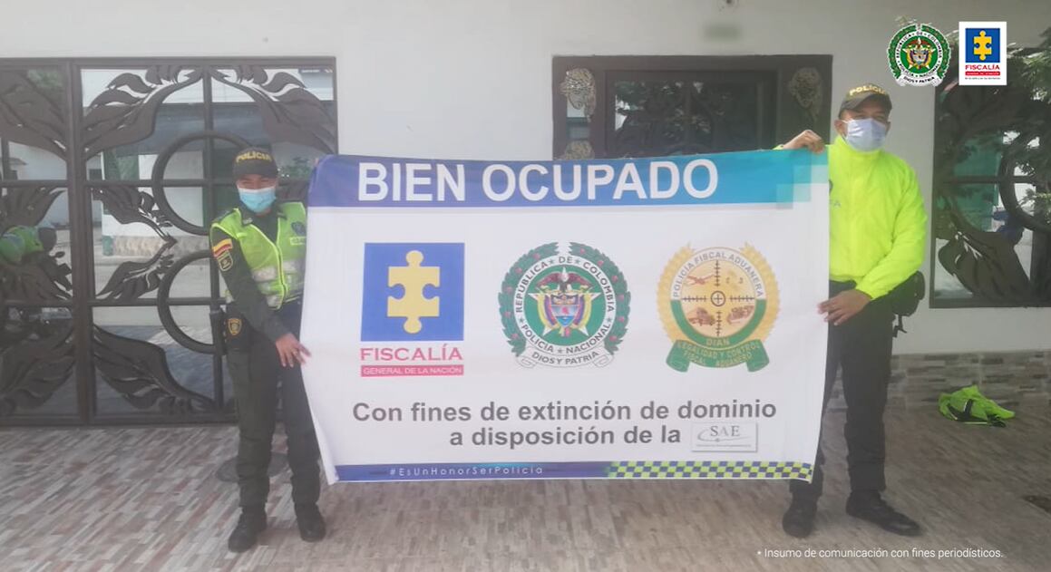 La Fiscalía ocupó con fines de extinción de dominio propiedades adquiridas gracias a la defraudación al IVA.