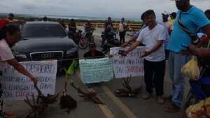 Protestas en el canal del dique