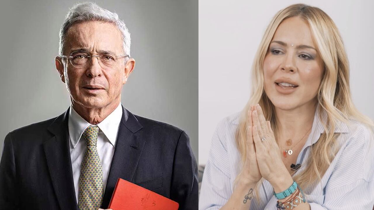 El expresidente y la modelo sienten una gran admiración el uno por el otro. Fotos: Archivo Semana/Juan Carlos Sierra - Instagram @evarey_oficial.