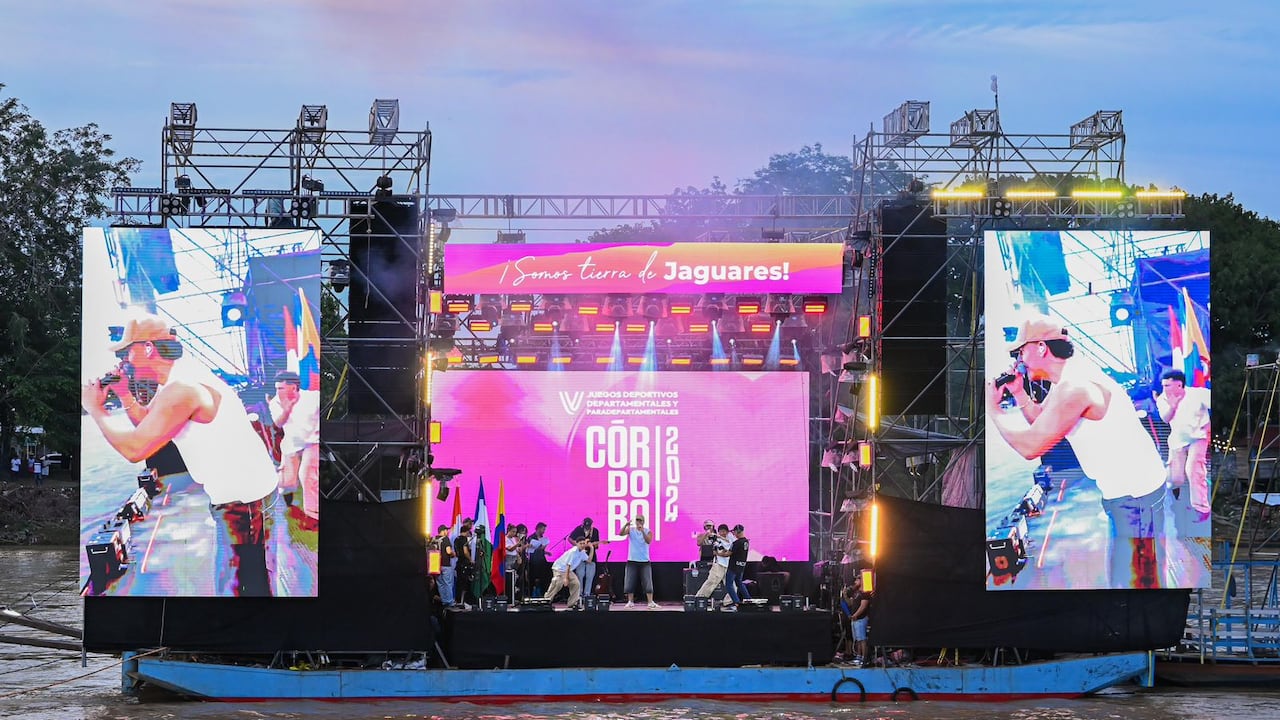 Show sobre el río Sinú para dar inicio a los V Juegos Departamentales y Paradepartamentales 2025.