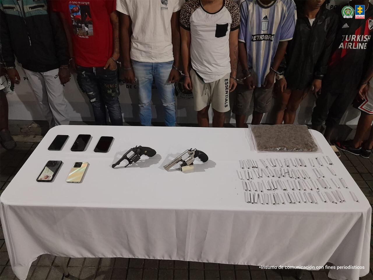 Banda La Ocho capturada en Cali.