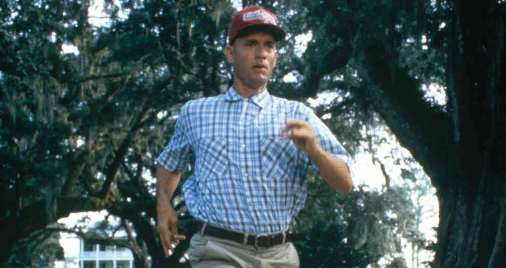 Tom Hanks interpretó a Forrest Gump, un joven con una leve discapacidad intelectual.