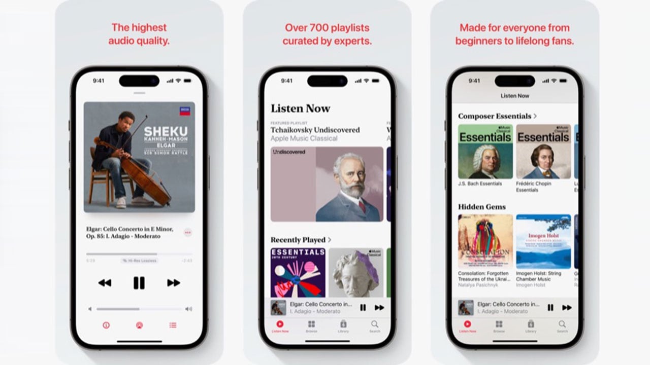 Apple Music Classical, servicio para los amantes de la música clásica.