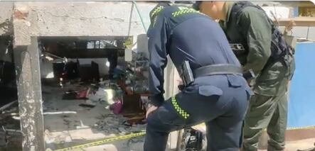 El inmueble donde se produjo la explosión quedó destruido. El hecho se produjo hacia las 3 de la mañana.