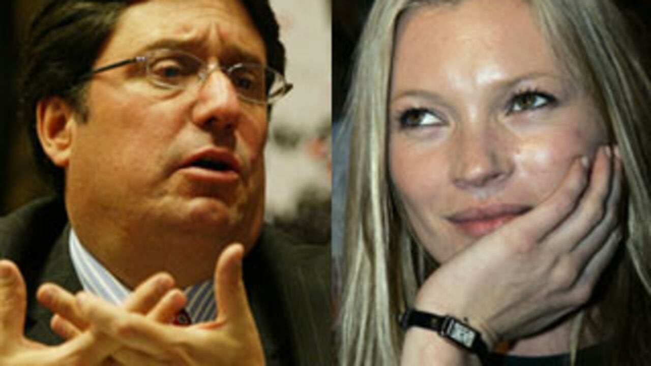 El vicepresidente Francisco Santos inició la campaña contra la droga con un ataque a la súper modelo Kate Moss.
