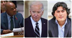 Luis Gilberto Murillo, Joe Biden y Nicolás Petro.