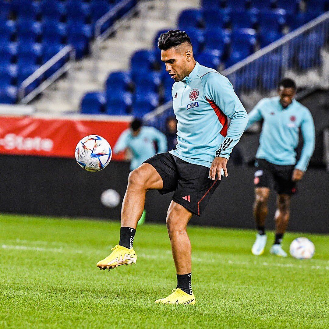 Falcao García, delantero de la Selección Colombia, durante los entrenamientos en Estados Unidos.