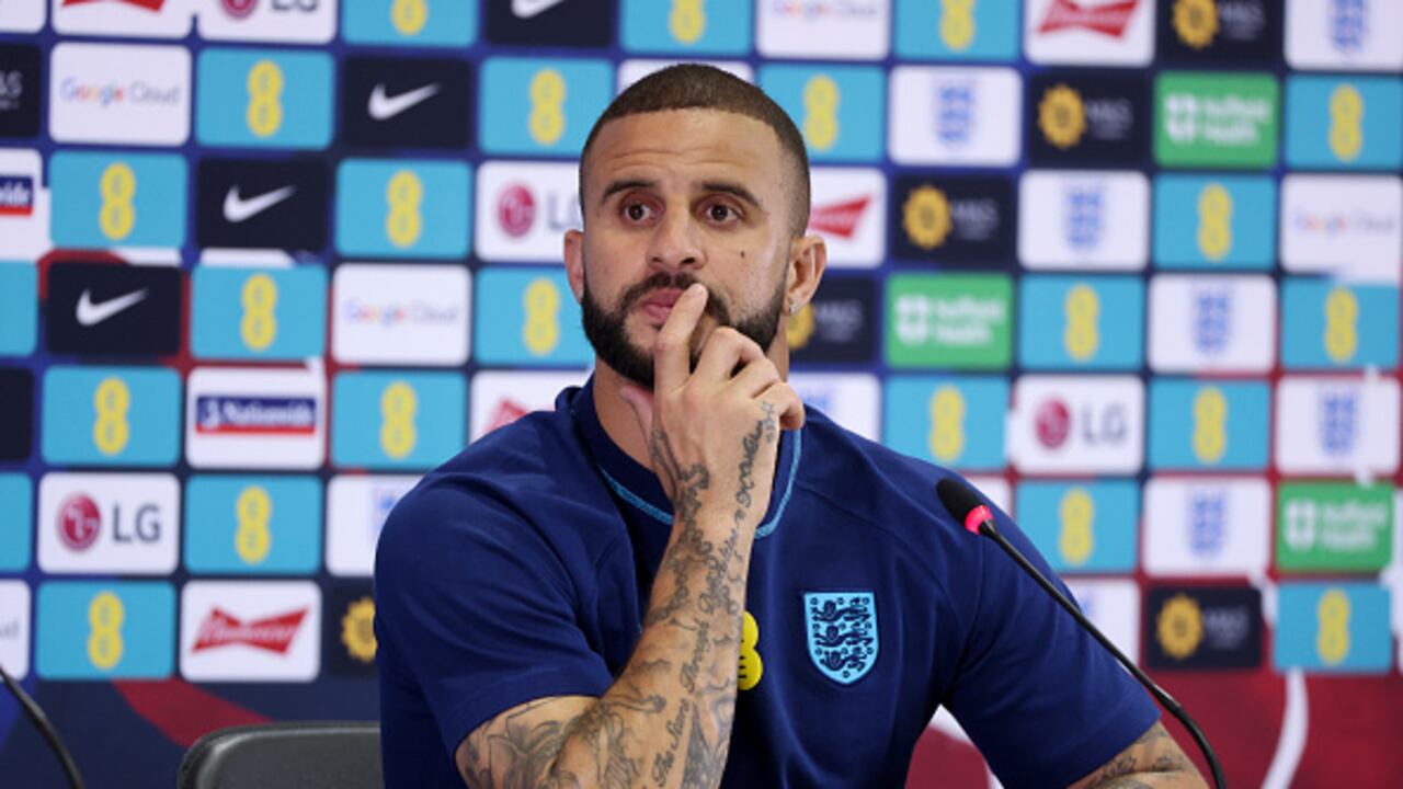 Kyle Walker será el encargado de controlar a la estrella de la selección francesa Kylian Mbappé, (Photo by Jean Catuffe/Getty Images)