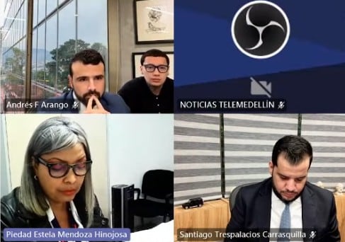 Blessd durante la audiencia de imputación de cargos.
