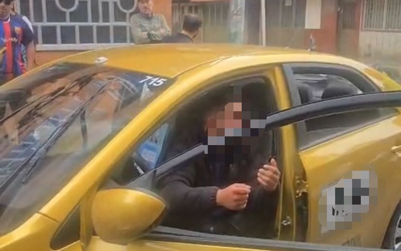 El taxista es señalado de causar un grave accidente en el occidente de la capital del país.