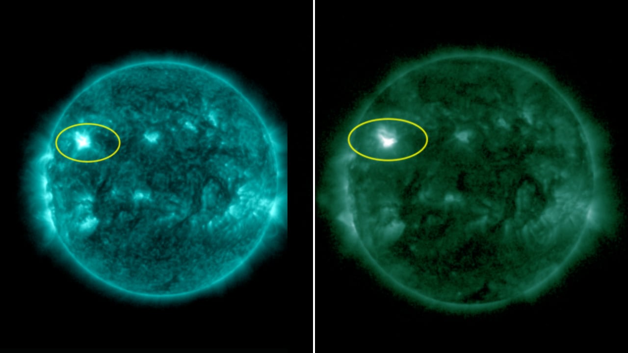 El flujo de rayos X superó el umbral M5, confirmando un evento solar significativo.