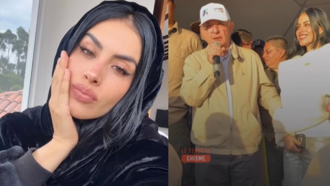 Jessica Cediel y Álvaro Uribe.