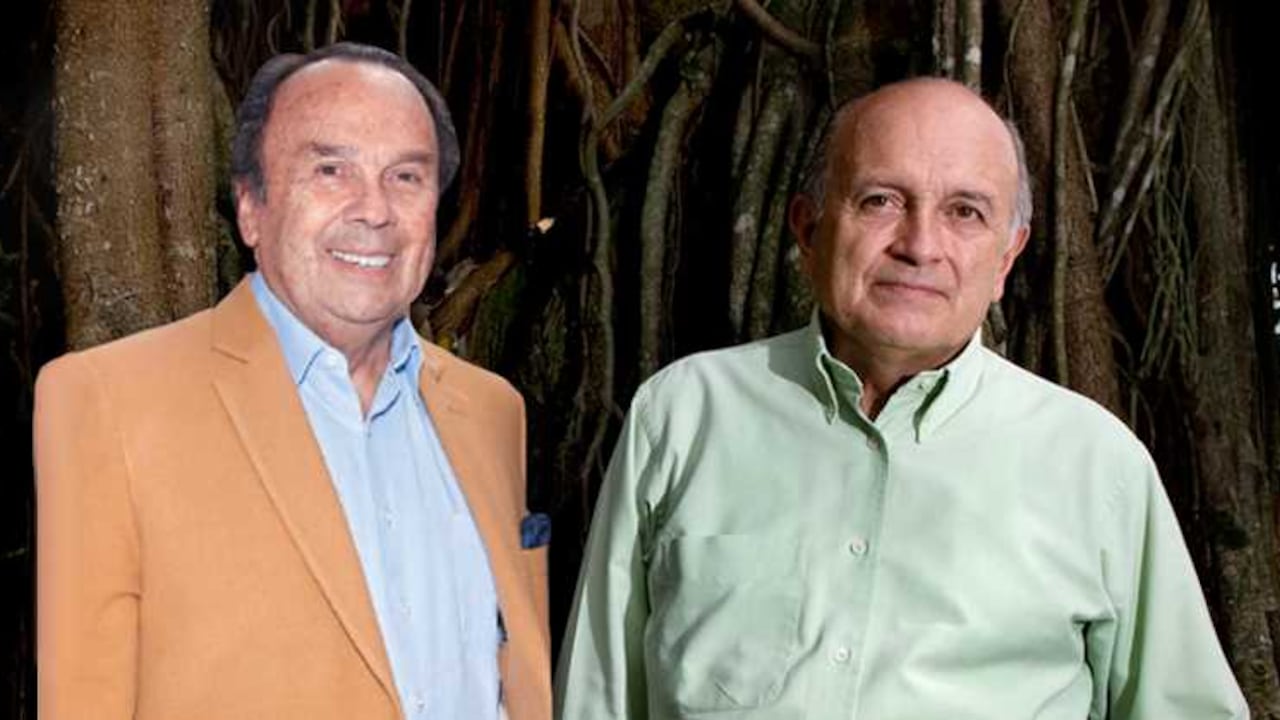 Hernán Peláez (Izq), Gustavo Álvarez Gardeazábal (Der).