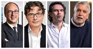 Juan Carlos Echeverry, Alejandro Gaviria, Federico Gutiérrez y Enrique Peñalosa
