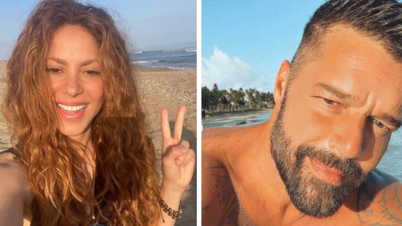 La artista colombiana recibió un emotivo mensaje del cantante puertorriqueño Ricky Martin. Foto: Instagram @shakira y @ricky_martin. Montaje SEMANA.
