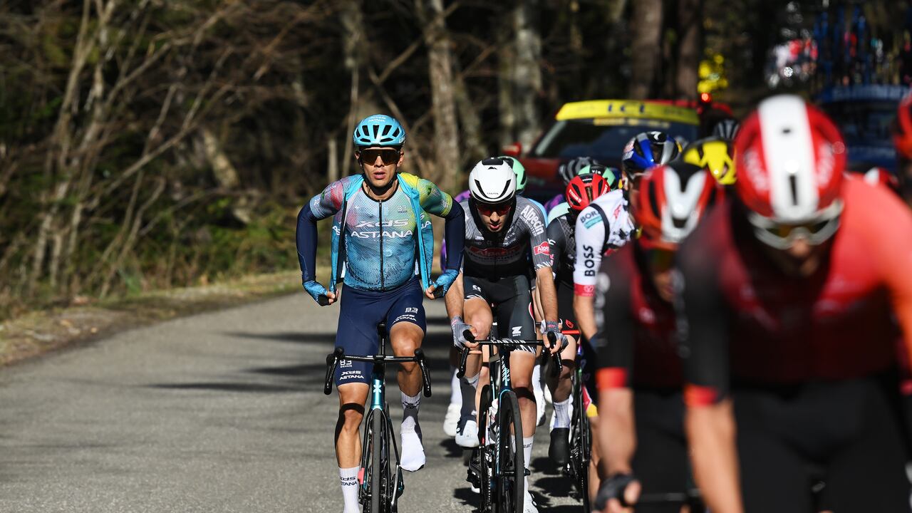 NICE, FRANCE - MARCH 16: Harold Tejada of Colombia and XDS Astana Team competes during the 83rd Paris - Nice 2025, Stage 8 a 119km stage from Nice to Nice / #UCIWT / on March 16, 2025 in Nice, France. (Photo by Dario Belingheri/Getty Images)