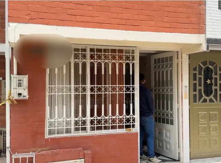 La casa donde fueron halladas muertas las tres mujeres en Bosa, Bogotá.