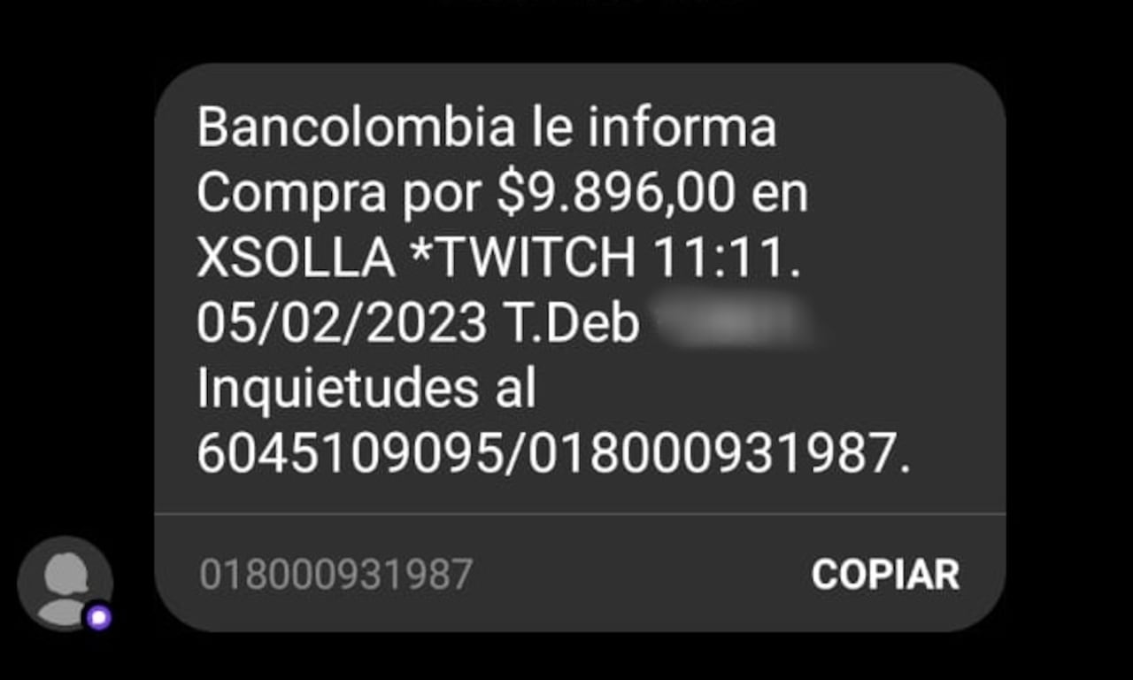 Los estafadores alertan sobre supuestas compras en diferentes locales comerciales.
