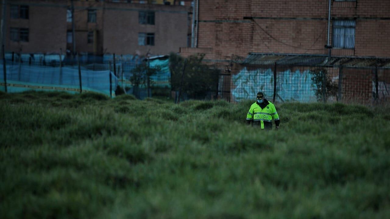 Busqueda del cuerpo de Sara Sofía en inmediaciones del Río Tunjuelito, en Bogotá.