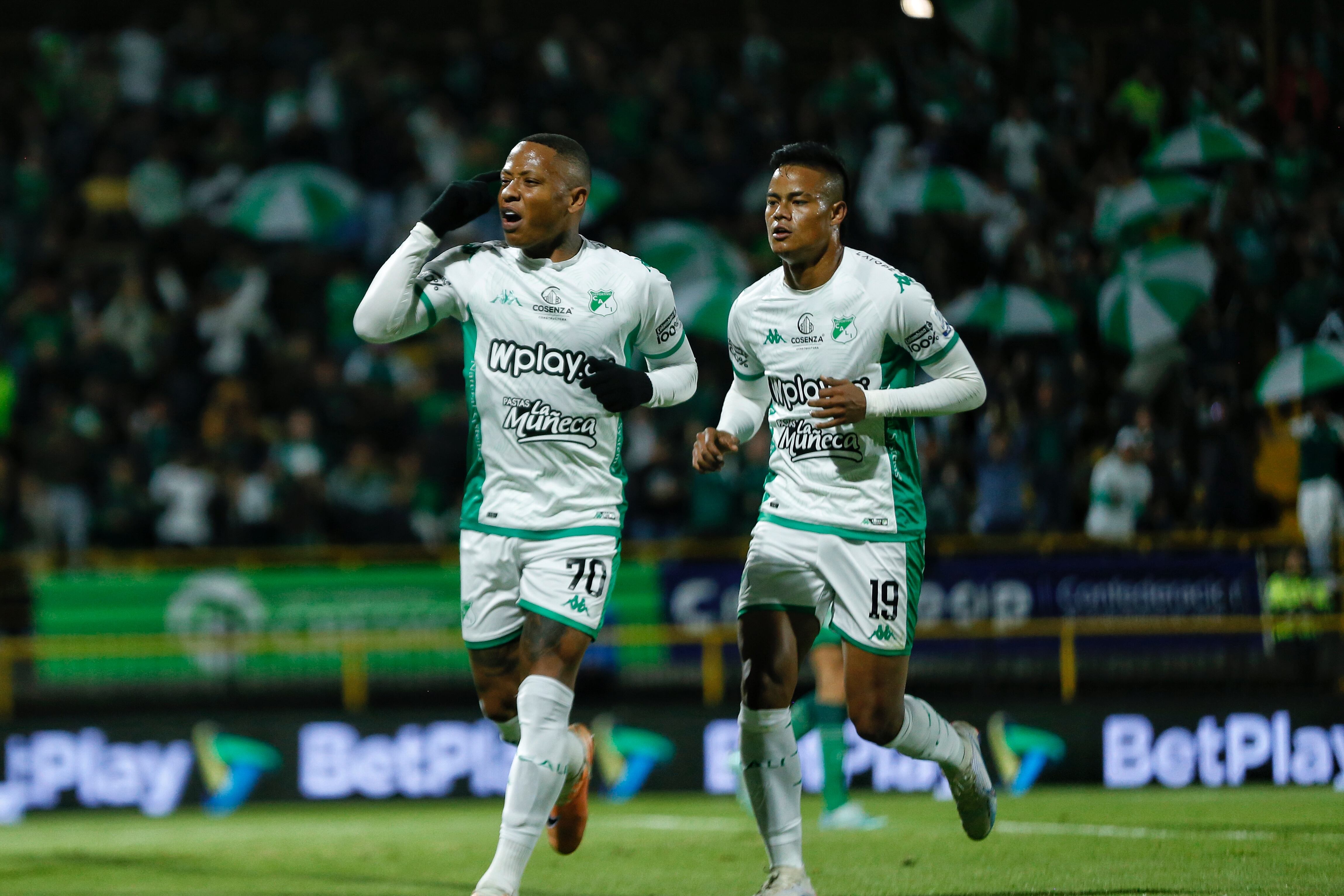 Jhon Vásquez marcó el empate para el Deportivo Cali.