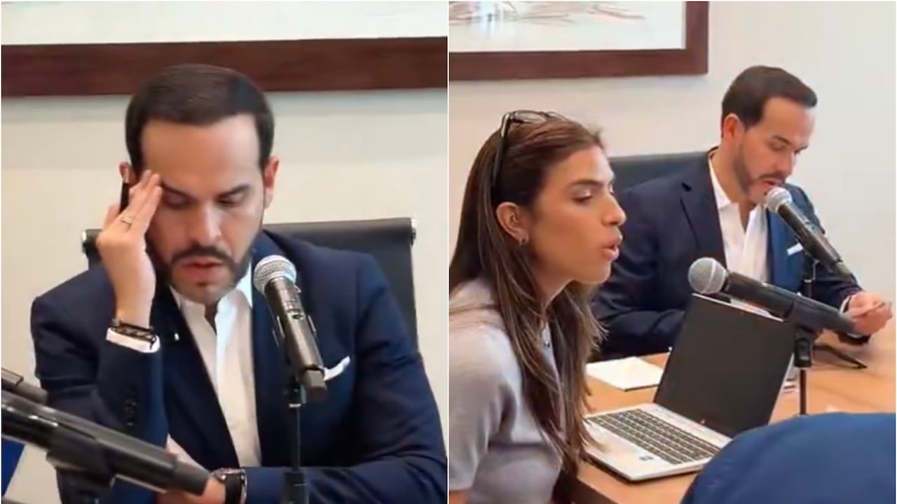 Abelardo De La Espriella en reunión en sede de Gobierno en Barranquilla.