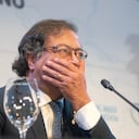 El presidente de Colombia Gustavo Petro gesticula como parte de la VII Cumbre de la Comunidad de Estados Latinoamericanos y Caribeños (CELAC) el 24 de enero de 2023 en Buenos Aires, Argentina (Foto de Getty Images/Getty Images).