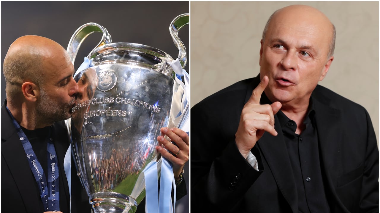 Pep Guardiola y Carlos Antonio Vélez.