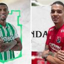 Sergio Mosquera y Jonathan Marulanda, fichajes respectivos de Nacional y DIM para 2023.