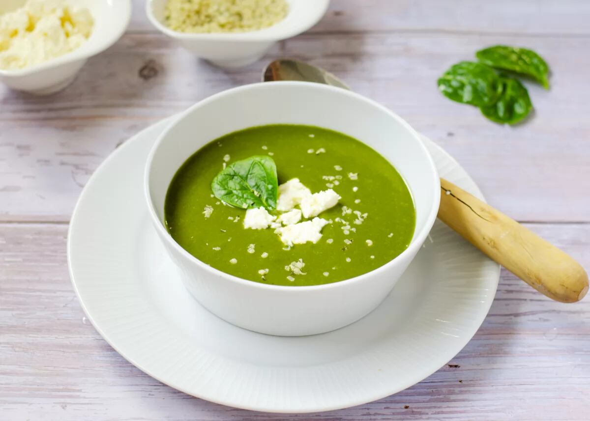 Crema de espinaca.