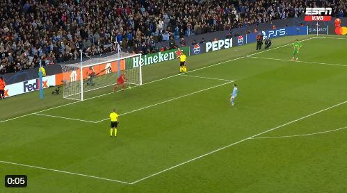 Bernardo Silva falló su penal ante el Real Madrid