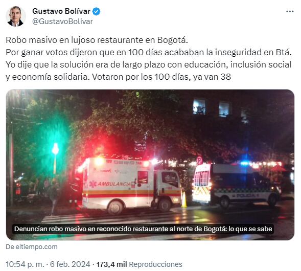 Trino de Gustavo Bolívar contra Carlos Fernando Galán