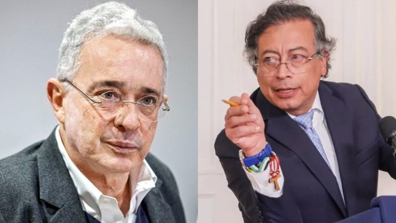 Álvaro Uribe Vélez y Gustavo Petro.