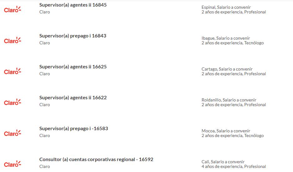 Conozca todas las oportunidades laborales que tiene Claro, ingresando al portal de empleos de Semana, en: https://www.semana.com/empleos/