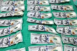 De los 9.000 dólares que la mujer ingirió solo aparecieron 5.700 "todos en buen estado".