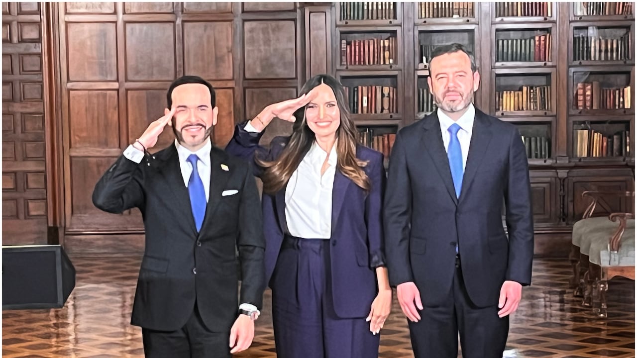 Abelardo De La Espriella y el alcalde de Bogotá Carlos Fernando Galán.